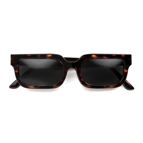 London Mole Icy Sunglasses Gloss Tortoise Shell Black Free Shipping