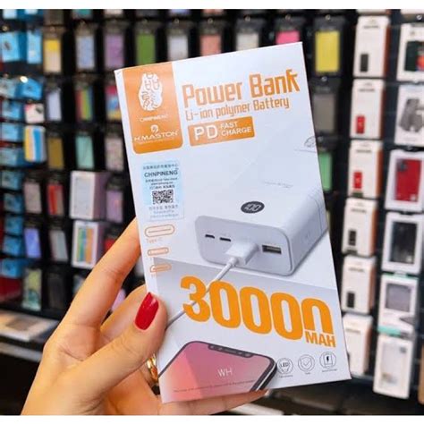 Carregador Portátil Power Bank 30000mah Super Carga Rápida 18W Hmaston