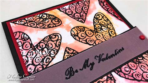 Watercolor Valentine Card Without Using A Paintbrush Nadine Carlier