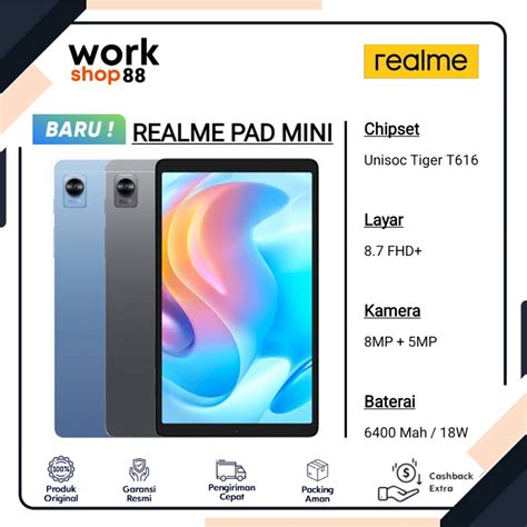 Jual Produk Baru Realme Pad Mini Ram 4GB 64GB Rom New Original