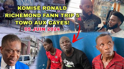 Sa Fenk Tonbe Komis Ronald Richemond Fann Trip Towo Nan Vil Aux