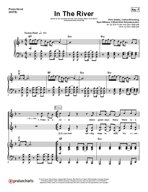 In The River Sheet Music Pdf Jesus Culture Kim Walker Smith