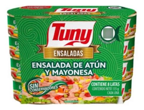 2 Pza Ensalada De Atún Tuny Con Mayonesa 8 Pzas De 135 G Envío gratis