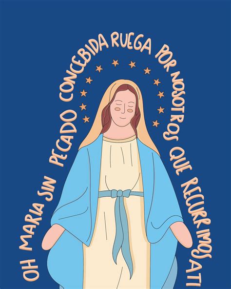 Virgen de la medalla Milagrosa Oh María concebida sin pecado ruega por