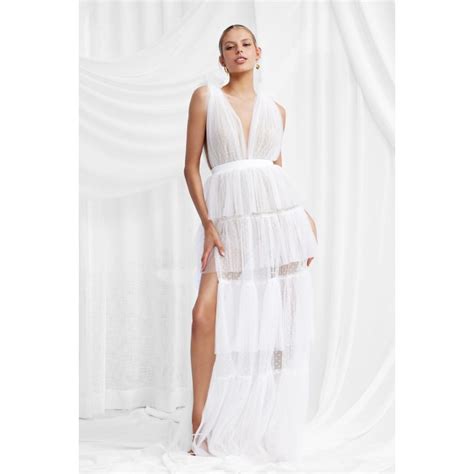 Zendaya Dress White Studio Lexi Wolf And Badger