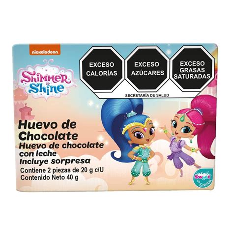 Huevo De Chocolate Grezon Sweet Con Leche Sorpresa Shimmer And Shine 2