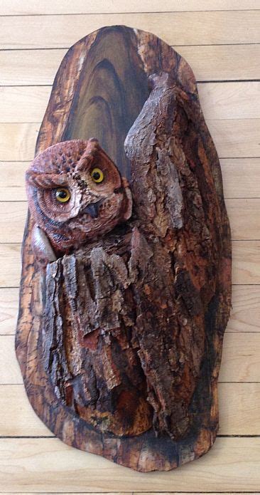 Screech Owl Sculpture Art By Betsy Popp