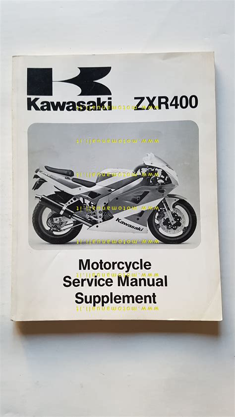 Kawasaki ZXR 400 1991 AGGIORNAMENTO Manuale Officina INGLESE Workshop