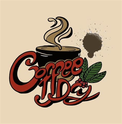 Premium Vector | International coffee day illustration logo vector