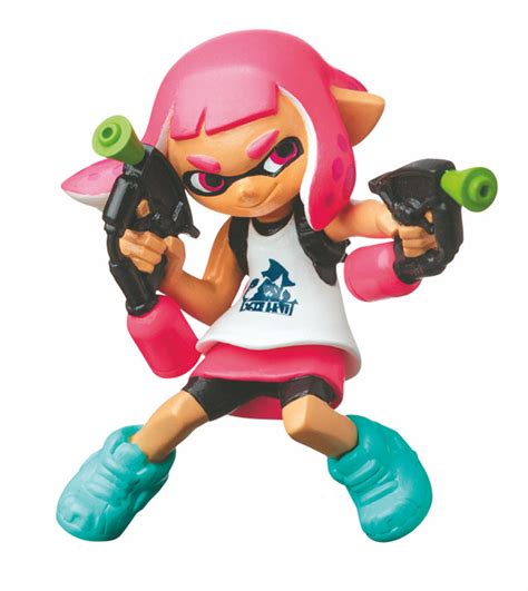 Inkling Girl Neon Pink Splatoon 2 Furuta Rove Figure Đơn