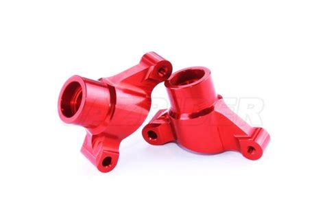 Tamiya Tl Parts Jazrider Made Aluminum Rear Hub Carrier Red