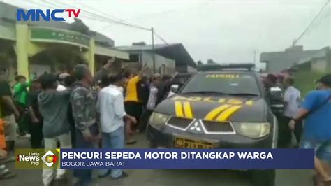 Pemuda Babak Belur Usai Tertangkap Basah Mencuri Sepeda Motor Di Bogor