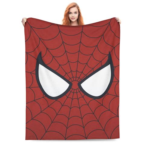 Spider Man Fleece Throw Blanket For Couch Or Bed Plush Cozy Fuzzy