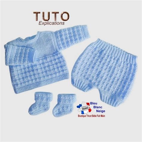 Tuto Tricot Bébé Tutoriel Patron Layette Bb à Tricoter Pdf