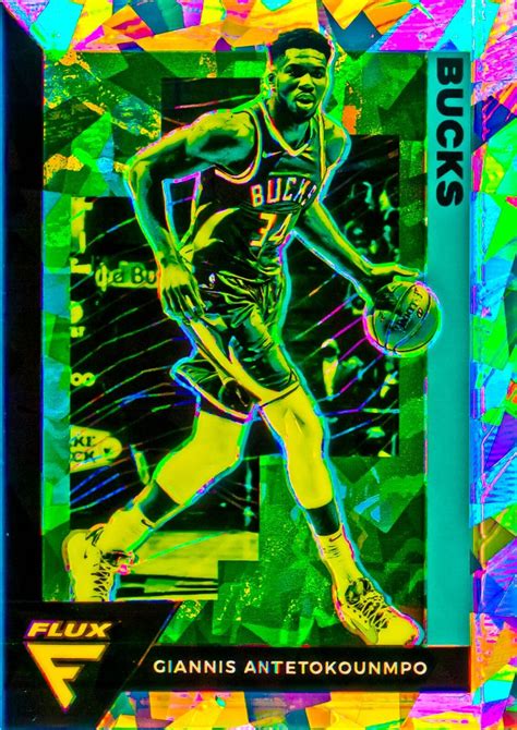 Giannis Antetokounmpo 2020 21 Flux NBA Fanatics Silver Cracked Ice