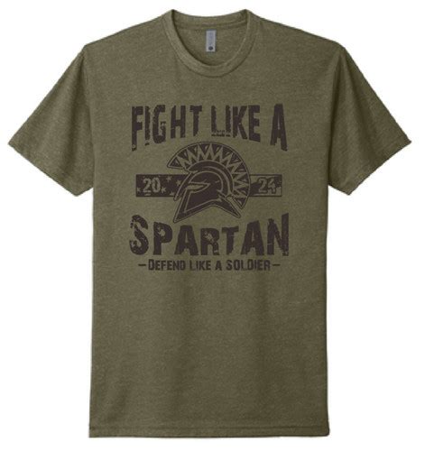Fight Like A Spartan Military Tees Designs Now