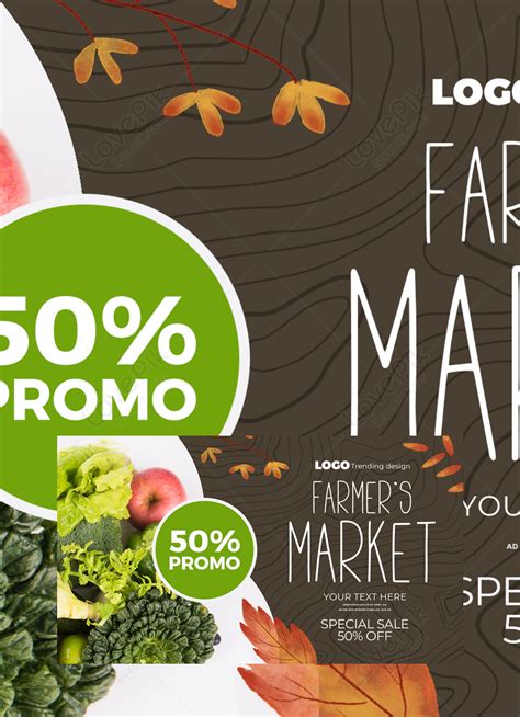 Farm Supermarket Organic Vegetable Web Ui Banner Template Image Picture