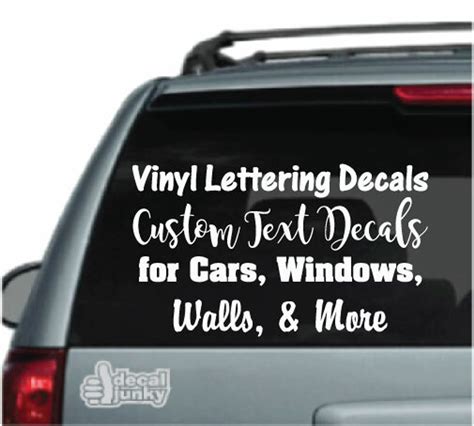 Custom Vinyl Lettering Decals And Stickers For Cars And Windows