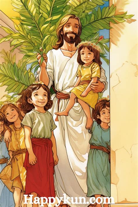 Jesus With Kids Cartoon Art Bible Cartoon Jesus Cartoon Cartoon Kids