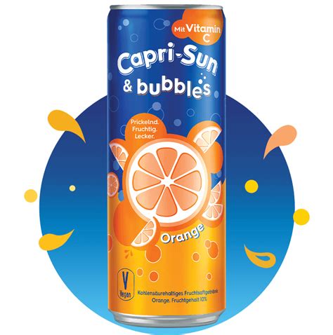 Orange Capri Sun Bubbles 330ml Dose Zutaten