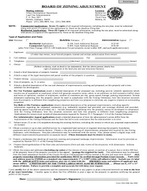 Fillable Online Cityofmobile Board Of Zoning Adjustment Application