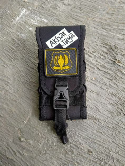 Tempat Tas Sarung Hp Logo Karet Kuning Lazada Indonesia