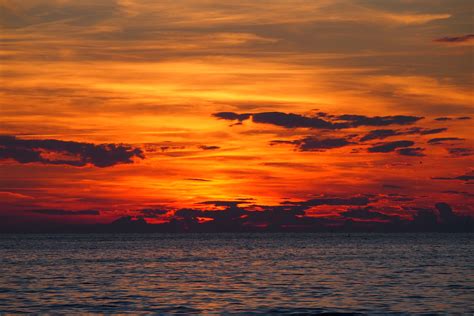 Fotos Gratis Mar Costa Agua Oceano Horizonte Nube Amanecer