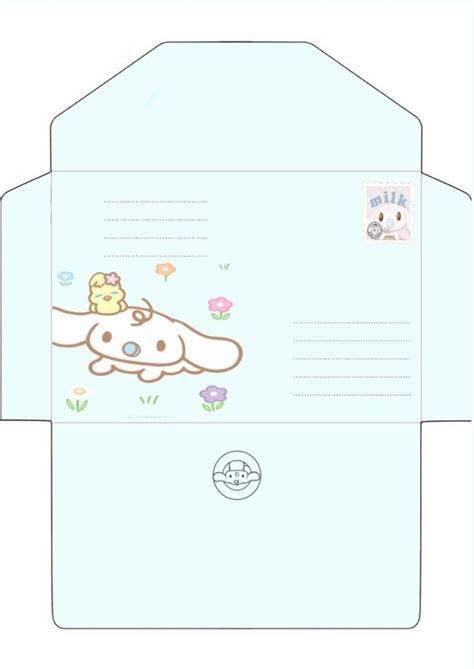 Sobre Para Carta Sanrio Cinamorroll Paper Toys Template Cute Envelopes Envelope Template