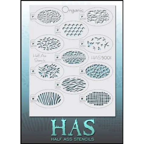 Half Ass Stencil Organic