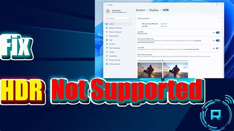 How To Fix HDR Not Supported In Windows 11 SOLVED YouTube