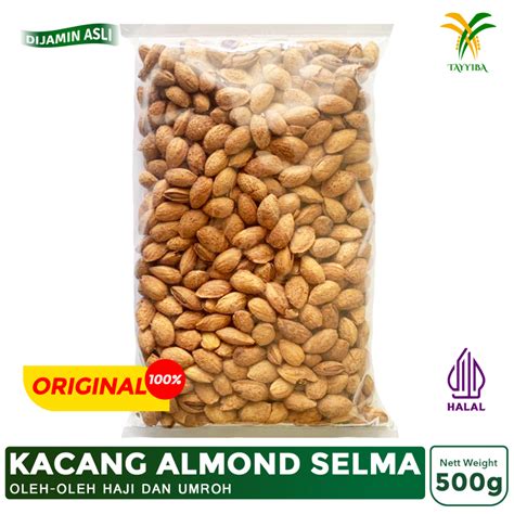 Jual Kacang Almond Kulit Panggang Oleh Oleh Haji Umroh Gram