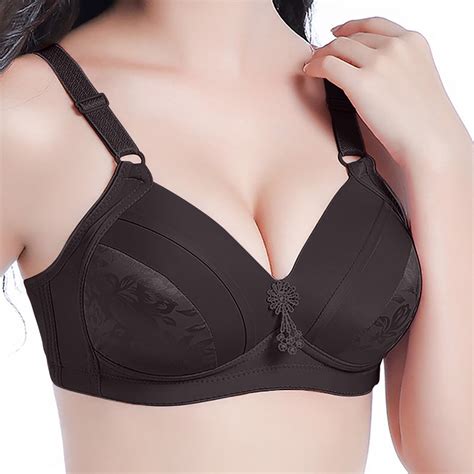 Echfiprom Black Women Bra Womens Bras No Underwire Full Support