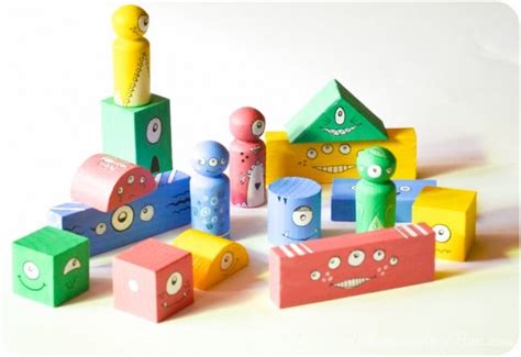 How To Make Wooden Monster Blocks