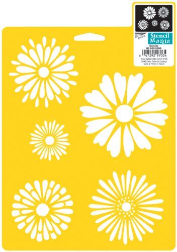 Delta Creative Stencil Mania Stencil 7 By 10 Inch 970720710 Daisies Pricepulse