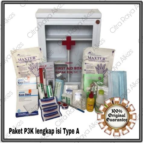 Jual Paket Kotak P3k Dinding Lengkap Type Atype Btype C Sesuai Dengan