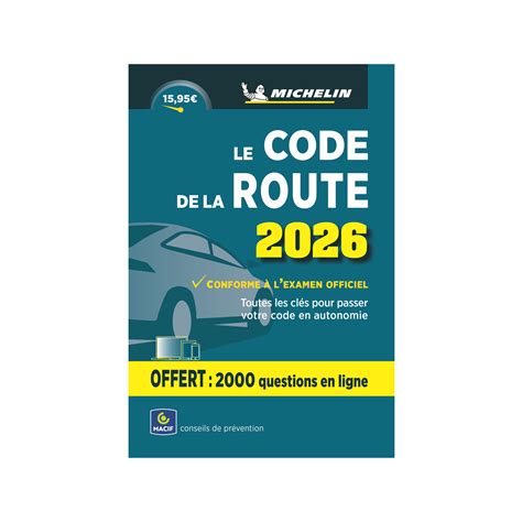 Code de la Route 2026 - Michelin - Boutique de l'Aventure Michelin