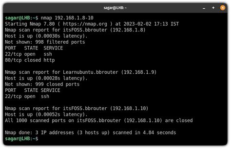 Nmap Command Examples In Linux