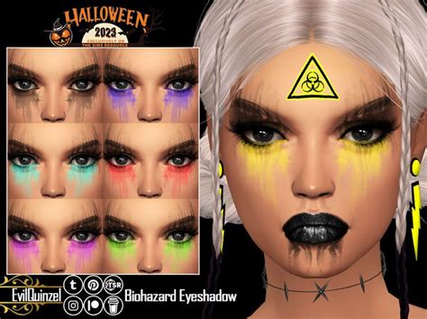 Evilquinzel S Biohazard Eyeshadow In Sims Sims Tattoos Sims