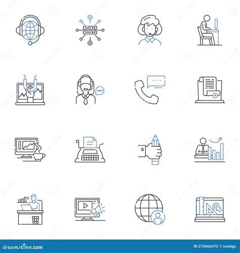 Progressive Organization Line Icons Collection Purposeful Inclusive