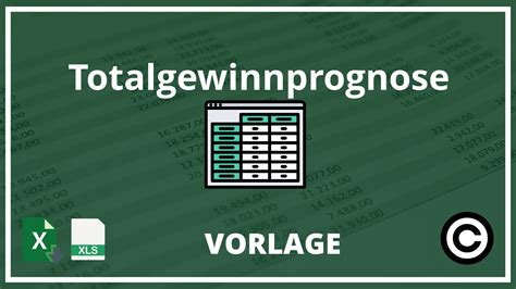 Totalgewinnprognose Vorlage Excel