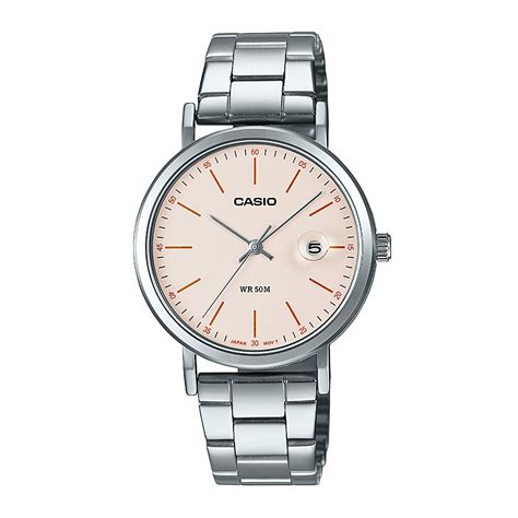 Reloj Casio Ltp E D E Acero Mujer Plateado Btime