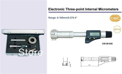 Electronic Three Point Internal Micrometers Mm Inch