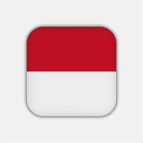 Monaco flag, official colors. Vector illustration. 10942241 Vector Art ...