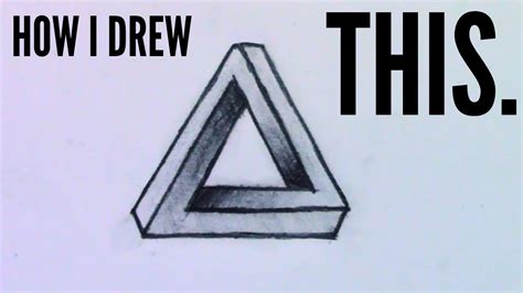 How To Draw The Impossible Triangle Illusion Of A Triangle Optical