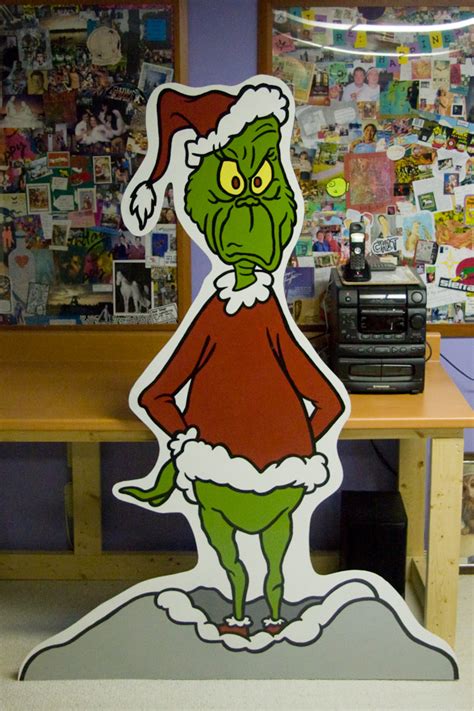 Grinch Cardboard Cutout Dr Seuss The Grinch Jumbo Cutouts See More Ideas About Cardboard