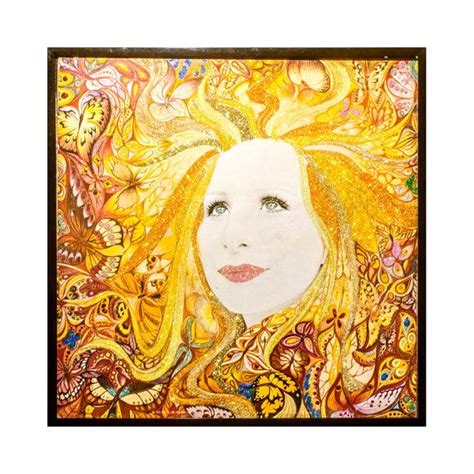 Glittered Vintage Barbra Streisand Butterfly Back Album Art - Etsy ...