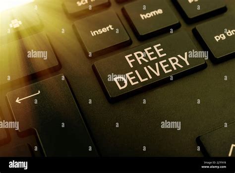 Writing Displaying Text Free Delivery Business Overview Shipping