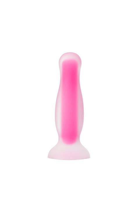 Beyond Cain Glow Gece Parlayan Anal Plug Silikon Şeffaf 10 Cm