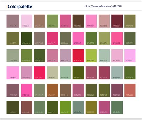 color palette ideas  flower rose family image icolorpalette