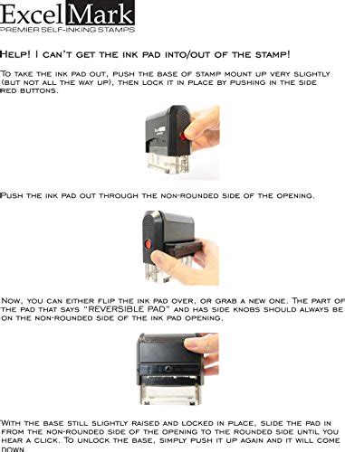 Excelmark Self Inking Do It Yourself Stamp Kit A Diy Black Ink